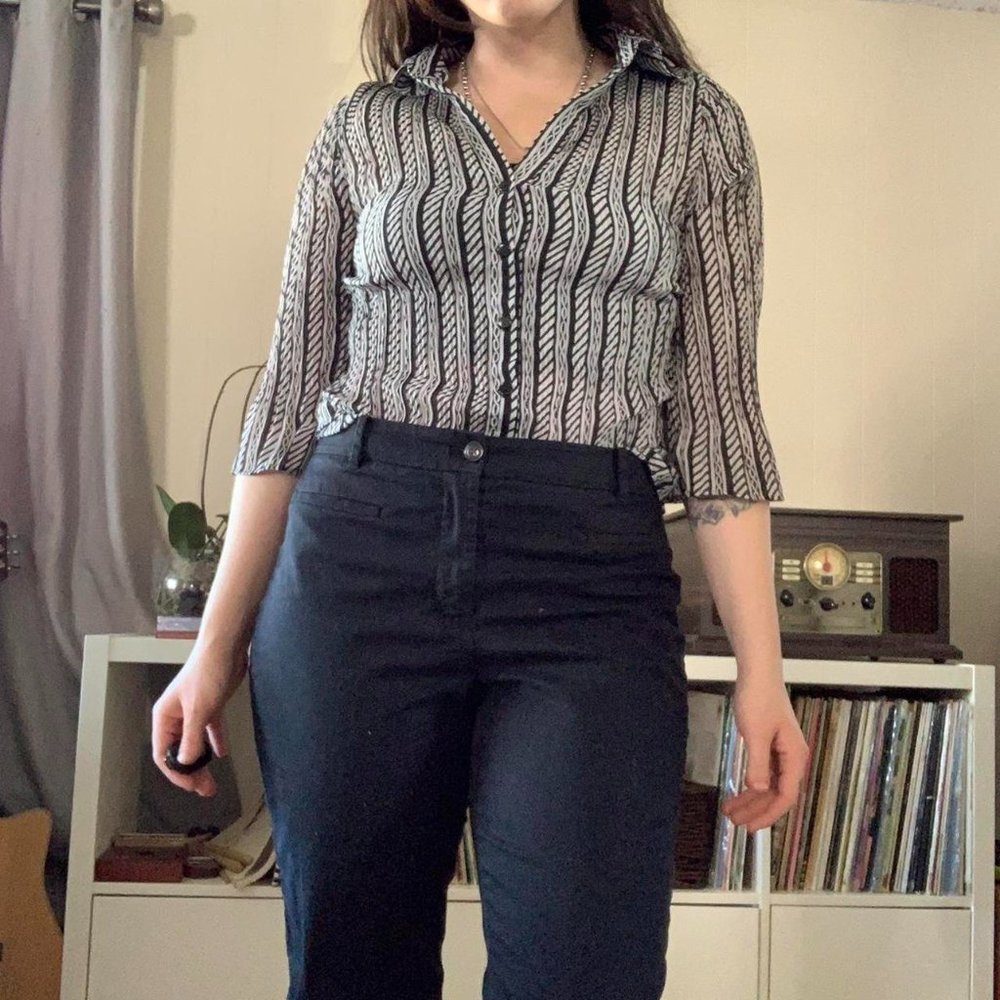 Funky Sheer Printed Blouse